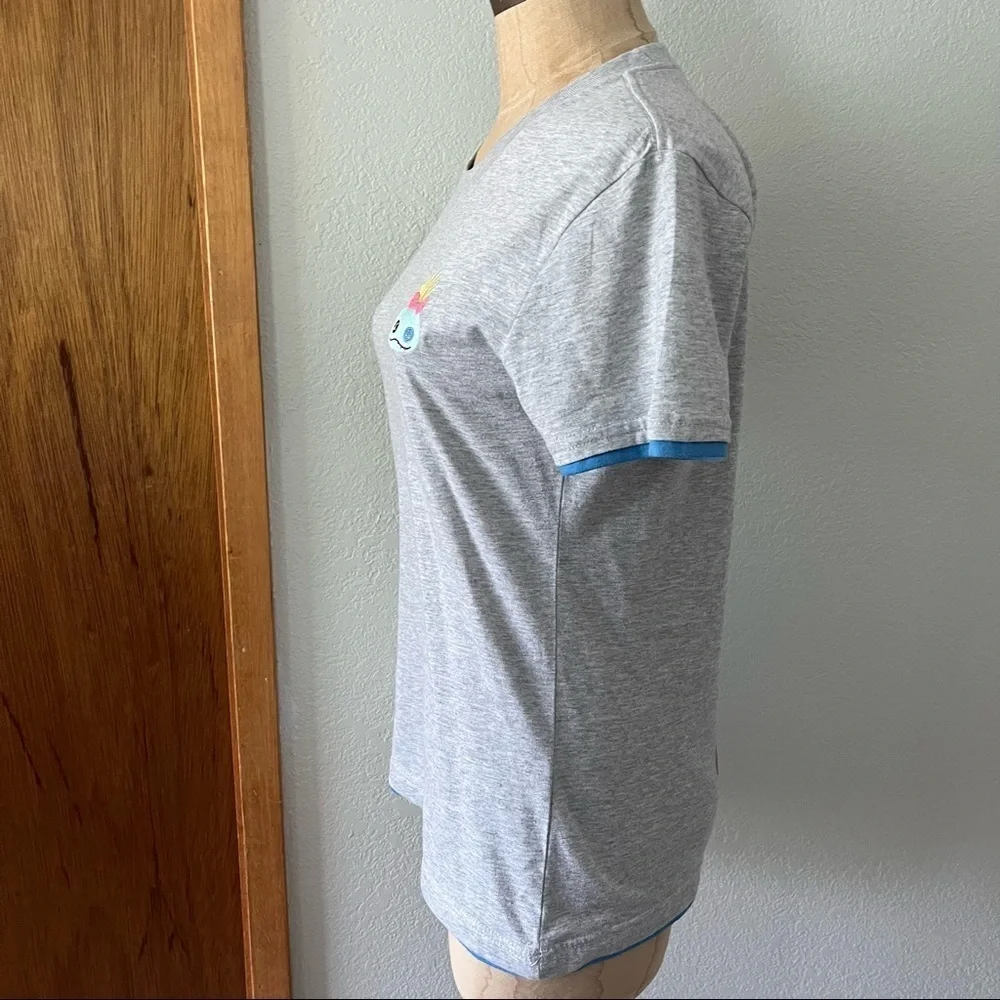DISNEY JAPAN sz S Lilo & STITCH Scrump Gray Short Sleeve Tee TShirt - Picture 2 of 8